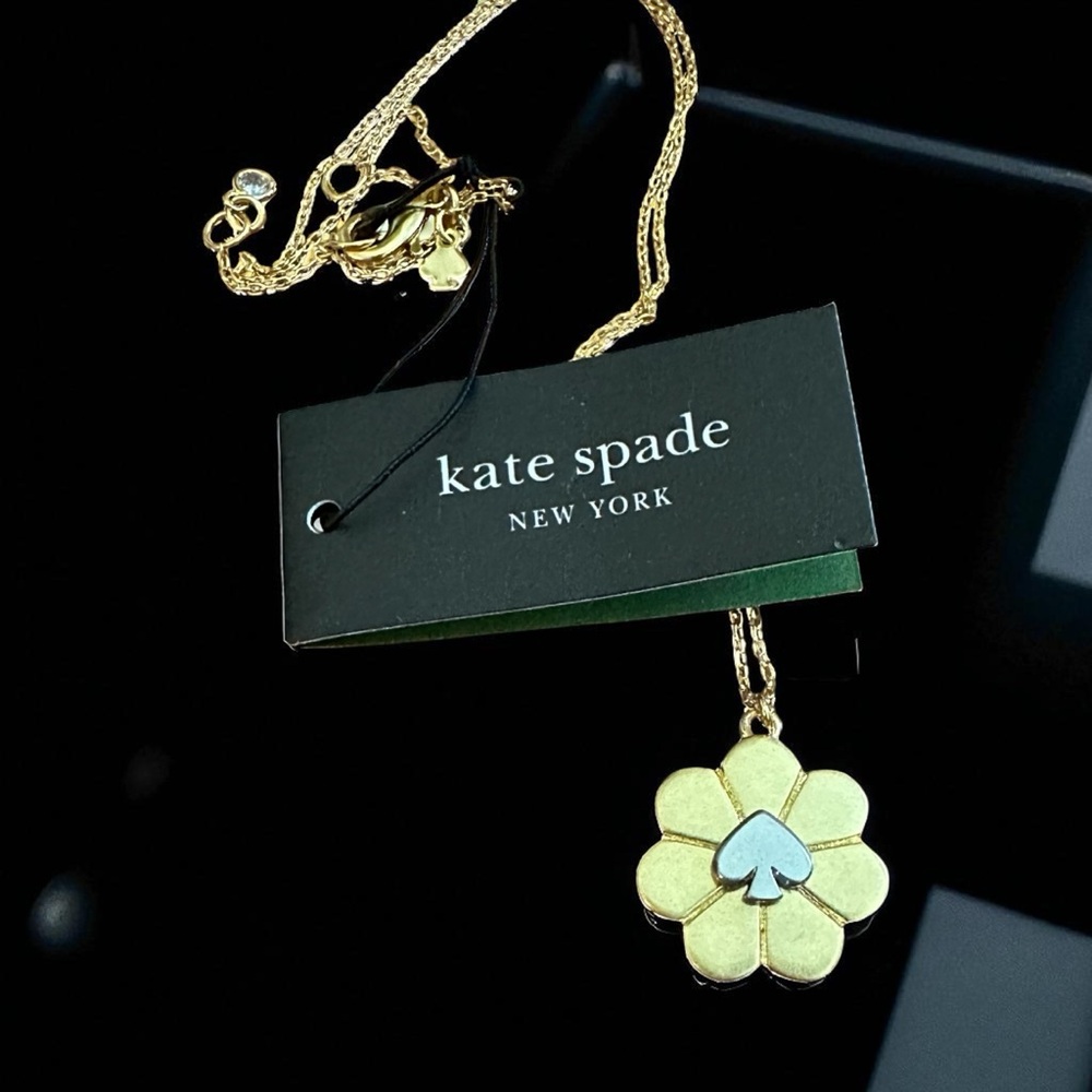 Kate Spade‎ Garden Glam Flower Mini Pendant Necklace NWT
